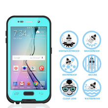 Load image into Gallery viewer, Galaxy S6 Waterproof Case, Punkcase SpikeStar Teal Water/Shock/Dirt/Snow Proof | Lifetime Warranty (Color in image: black)