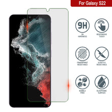 Load image into Gallery viewer, Galaxy S22 - Funda protectora de vidrio templado Gold Punkcase Glass SHIELD con pantalla de vidrio de 0.33mm de espesor y dureza 9H.