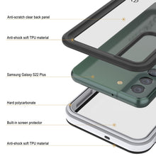 Cargar imagen en el visor de la galería, Anti-scratch clear back panel Anti-shock soft TPU material Samsung Galaxy S22 Plus Hard polycarbonate Built-in screen protector Anti-shock soft TPU material (Color in image: pink)