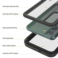 Load image into Gallery viewer, Anti-scratch clear back panel Anti-shock soft TPU material Samsung Galaxy S22 Plus Hard polycarbonate Built-in screen protector Anti-shock soft TPU material (Color in image: pink)