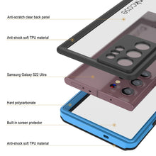Cargar imagen en el visor de la galería, Anti-scratch clear back panel Anti-shock soft TPU material Samsung Galaxy S22 Ultra Hard polycarbonate Built-in screen protector Anti-shock soft TPU material (Color in image: pink)