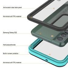 Cargar imagen en el visor de la galería, Anti-scratch clear back panel Anti-shock soft TPU material Samsung Galaxy S22 Hard polycarbonate Built-in screen protector Anti-shock soft TPU material (Color in image: pink)