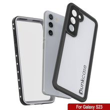 Cargar imagen en el visor de la galería, Funda al agua Galaxy S23, Punkcase StudStar en color blanco delgado, sumergible hasta 6.6 pies de profundidad, resistente a los golpes/nieve con certificación IP68.