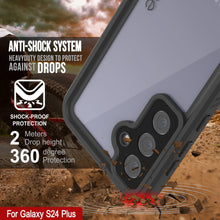 Cargar imagen en el visor de la galería, Funda impermeable para Galaxy S24+ Plus PunkCase StudStar transparente fina de 2 m sumergible IP68 a prueba de golpes y nieve