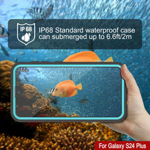 Cargar imagen en el visor de la galería, Funda impermeable para Galaxy S24+ Plus PunkCase StudStar Teal Thin 6.7ft Underwater IP68 a prueba de golpes y nieve