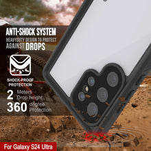 Cargar imagen en el visor de la galería, Funda impermeable para Galaxy S24 Ultra, Punkcase StudStar, delgada, blanca, de 6,6 pies, resistente al agua, IP68, a prueba de golpes y nieve