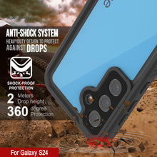 Cargar imagen en el visor de la galería, Galaxy S25 Case impermeable Punkcase Studstar Light Azul Fin 6.2 pies IP68 IP68 Improbado