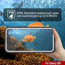 Cargar imagen en el visor de la galería, Funda impermeable para Galaxy S24, Punkcase StudStar, delgada, blanca, de 6,2 pies, resistente al agua, IP68, a prueba de golpes y nieve