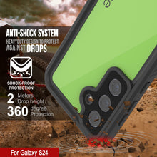 Cargar imagen en el visor de la galería, Galaxy S25 Case impermeable Punkcase Studstar verde claro de 6.2 pies IP68 IP68 a prueba de amortiguadores