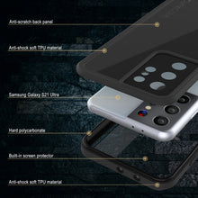 Load image into Gallery viewer, Galaxy S21 Ultra Waterproof Case PunkCase StudStar Black Thin 6.6ft Underwater IP68 Shock/Snow Proof (Color in image: teal)