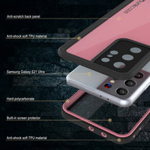 Load image into Gallery viewer, Galaxy S21 Ultra Waterproof Case PunkCase StudStar Pink Thin 6.6ft Underwater IP68 Shock/Snow Proof (Color in image: teal)
