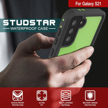 Cargar imagen en el visor de la galería, Galaxy S22 Waterproof Case PunkCase StudStar Light Green Thin 6.6ft Underwater IP68 ShockProof (Color in image: light blue)