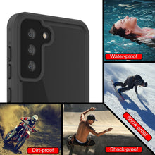 Cargar imagen en el visor de la galería, Galaxy S22 Waterproof Case PunkCase StudStar Light Green Thin 6.6ft Underwater IP68 ShockProof (Color in image: red)