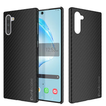Cargar imagen en el visor de la galería, Galaxy Note 10 Case, Punkcase CarbonShield, Heavy Duty & Ultra Thin Cover (Color in image: Black)