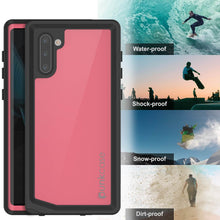 Cargar imagen en el visor de la galería, Galaxy Note 10 Waterproof Case, Punkcase Studstar Pink Thin Armor Cover (Color in image: teal)