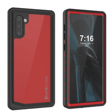 Cargar imagen en el visor de la galería, Galaxy Note 10 Waterproof Case, Punkcase Studstar Red Series Thin Armor Cover (Color in image: red)