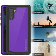 Cargar imagen en el visor de la galería, Galaxy Note 10 Waterproof Case, Punkcase Studstar Purple Series Thin Armor Cover (Color in image: pink)