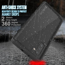 Cargar imagen en el visor de la galería, Galaxy Note 10 Waterproof Case, Punkcase Studstar Black Thin Armor Cover (Color in image: light green)