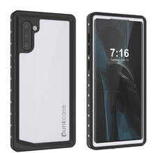 Cargar imagen en el visor de la galería, Galaxy Note 10 Waterproof Case, Punkcase Studstar White Thin Armor Cover (Color in image: white)