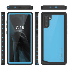 Cargar imagen en el visor de la galería, Galaxy Note 10 Waterproof Case, Punkcase Studstar Light Blue Thin Armor Cover (Color in image: red)