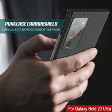 Cargar imagen en el visor de la galería, Galaxy Note 20 Ultra Case, Punkcase CarbonShield, Heavy Duty & Ultra Thin Cover