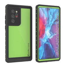 Cargar imagen en el visor de la galería, Galaxy Note 20 Ultra Waterproof Case, Punkcase Studstar Light Green Thin Armor Cover (Color in image: light green)