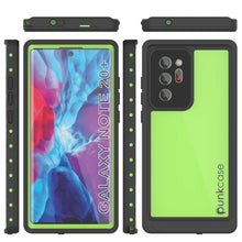 Cargar imagen en el visor de la galería, Galaxy Note 20 Ultra Waterproof Case, Punkcase Studstar Light Green Thin Armor Cover (Color in image: teal)