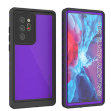 Cargar imagen en el visor de la galería, Galaxy Note 20 Ultra Waterproof Case, Punkcase Studstar Purple Series Thin Armor Cover (Color in image: purple)