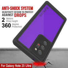 Cargar imagen en el visor de la galería, Galaxy Note 20 Ultra Waterproof Case, Punkcase Studstar Purple Series Thin Armor Cover (Color in image: pink)