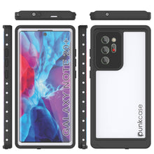 Cargar imagen en el visor de la galería, Galaxy Note 20 Ultra Waterproof Case, Punkcase Studstar White Thin Armor Cover (Color in image: light blue)