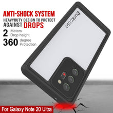 Cargar imagen en el visor de la galería, Galaxy Note 20 Ultra Waterproof Case, Punkcase Studstar White Thin Armor Cover (Color in image: teal)