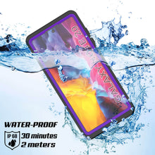 Cargar imagen en el visor de la galería, Galaxy Note 20 Waterproof Case, Punkcase Studstar Purple Series Thin Armor Cover (Color in image: black)
