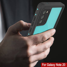 Cargar imagen en el visor de la galería, Galaxy Note 20 Waterproof Case, Punkcase Studstar Series Teal Thin Armor Cover (Color in image: white)