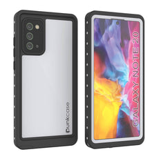 Cargar imagen en el visor de la galería, Galaxy Note 20 Waterproof Case, Punkcase Studstar White Thin Armor Cover (Color in image: white)