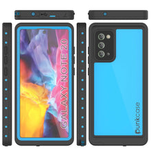Cargar imagen en el visor de la galería, Galaxy Note 20 Waterproof Case, Punkcase Studstar Light Blue Thin Armor Cover (Color in image: light green)