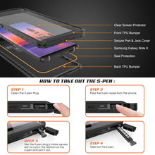 Cargar imagen en el visor de la galería, Galaxy Note 9 Waterproof Case PunkCase StudStar Black Thin 6.6ft Underwater Shock/Snow Proof (Color in image: pink)