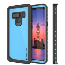 Cargar imagen en el visor de la galería, Galaxy Note 9 Waterproof Case PunkCase StudStar Light Blue Thin 6.6ft Underwater ShockProof (Color in image: light blue)