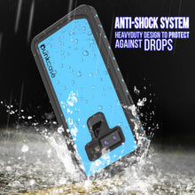 Cargar imagen en el visor de la galería, Galaxy Note 9 Waterproof Case PunkCase StudStar Light Blue Thin 6.6ft Underwater ShockProof (Color in image: light green)