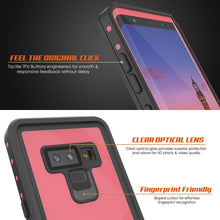 Cargar imagen en el visor de la galería, Galaxy Note 9 Waterproof Case PunkCase StudStar Pink Thin 6.6ft Underwater Shock/Snow Proof (Color in image: black)
