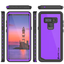 Cargar imagen en el visor de la galería, Galaxy Note 9 Waterproof Case PunkCase StudStar Purple Thin 6.6ft Underwater Shock/Snow Proof (Color in image: light blue)