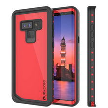 Cargar imagen en el visor de la galería, Galaxy Note 9 Waterproof Case PunkCase StudStar Red Thin 6.6ft Underwater Shock/Snow Proof (Color in image: red)
