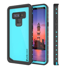 Cargar imagen en el visor de la galería, Galaxy Note 9 Waterproof Case PunkCase StudStar Teal Thin 6.6ft Underwater Shock/Snow Proof (Color in image: teal)