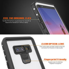 Cargar imagen en el visor de la galería, Galaxy Note 9 Waterproof Case, PunkСase StudStar White Thin 6.6ft Underwater Shock/Snow Proof (Color in image: black)