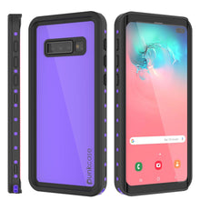 Cargar imagen en el visor de la galería, Galaxy S10+ Plus Waterproof Case PunkCase StudStar Purple Thin 6.6ft Underwater IP68 Shock/Snow Proof (Color in image: red)