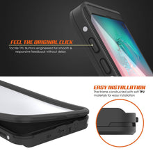 Load image into Gallery viewer, Galaxy S10 Waterproof Case, Punkcase StudStar White Thin 6.6ft Underwater IP68 Shock/Snow Proof (Color in image: light blue)