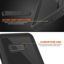 Cargar imagen en el visor de la galería, Funda impermeable Galaxy A10e PunkCase StudStar Black delgada de 6,6 pies a prueba de agua IP68 resistente a impactos/nieve.