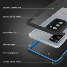 Cargar imagen en el visor de la galería, Anti-scratch clear back panel Anti-shock soft TPU material Samsung Galaxy S20 FE Hard polycarbonate Built-in screen protector Anti-shock soft TPU material (Color in image: Purple)
