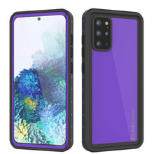 Load image into Gallery viewer, Galaxy S20+ Plus Waterproof Case PunkCase StudStar Purple Thin 6.6ft Underwater IP68 Shock/Snow Proof (Color in image: purple)