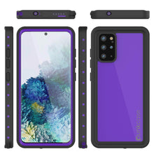 Load image into Gallery viewer, Galaxy S20+ Plus Waterproof Case PunkCase StudStar Purple Thin 6.6ft Underwater IP68 Shock/Snow Proof (Color in image: black)