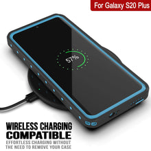 Load image into Gallery viewer, Galaxy S20+ Plus Waterproof Case PunkCase StudStar Light Blue Thin 6.6ft Underwater IP68 ShockProof (Color in image: teal)